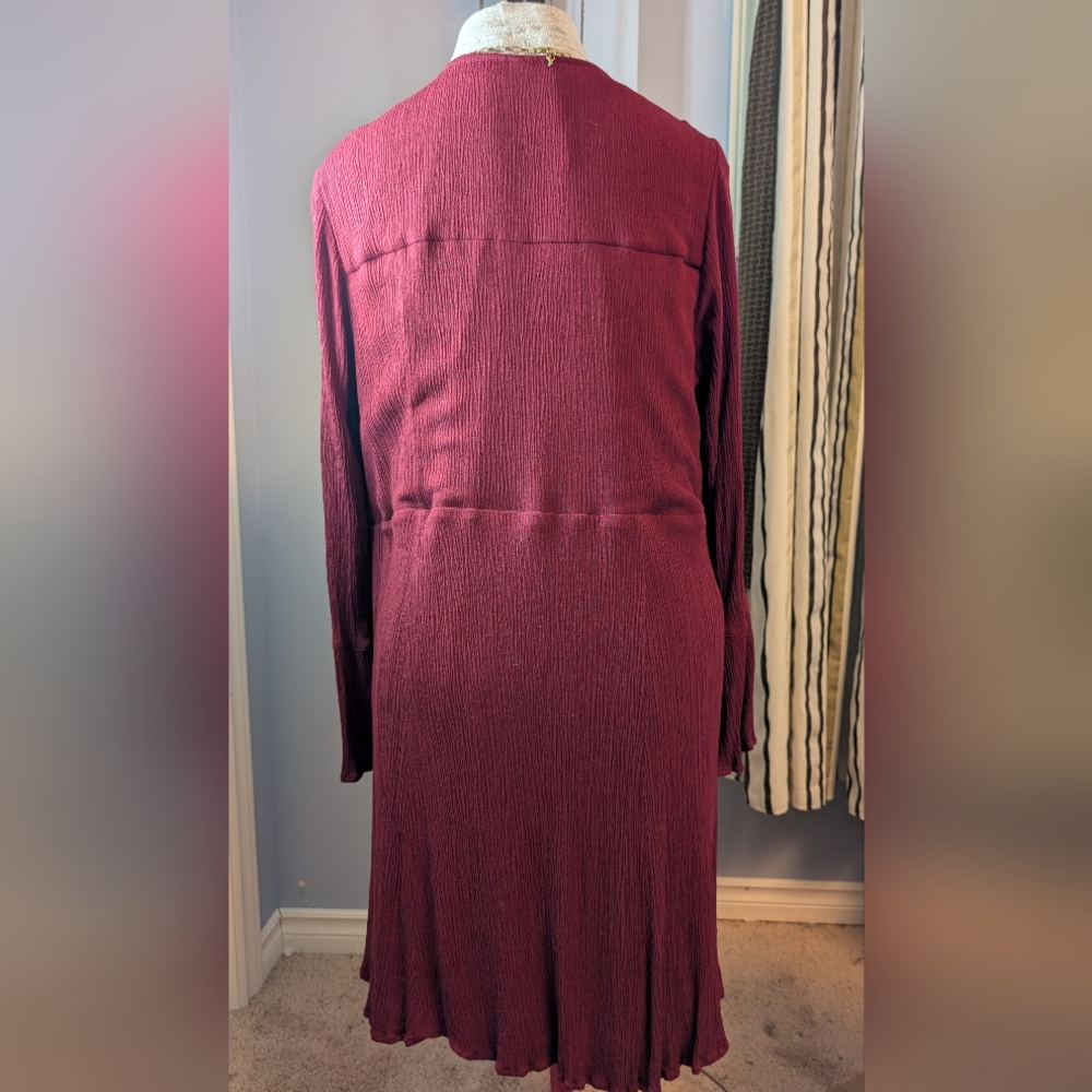 Torrid Burgundy Long Sleeve Dress - Picture 8 of 9